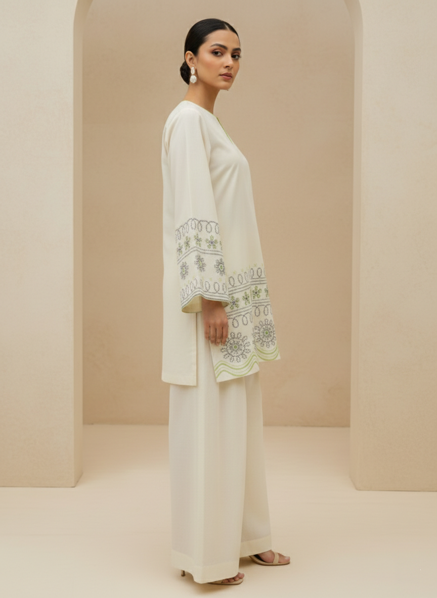 Lyra – 2Pc Embroidered Co-ords Cotton Set