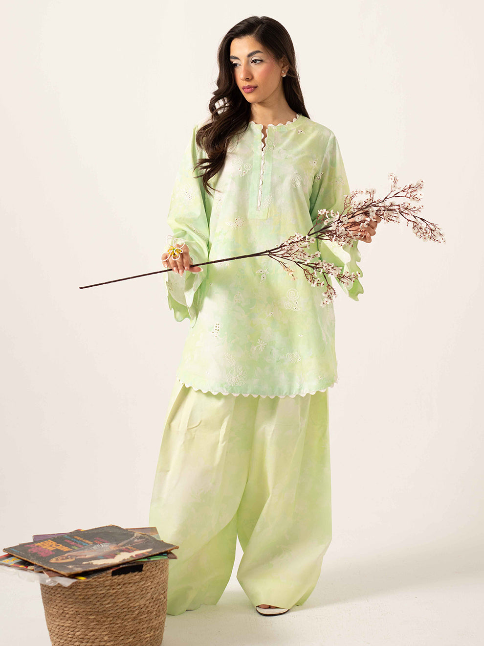 Sage - 3Pc Printkari Suit