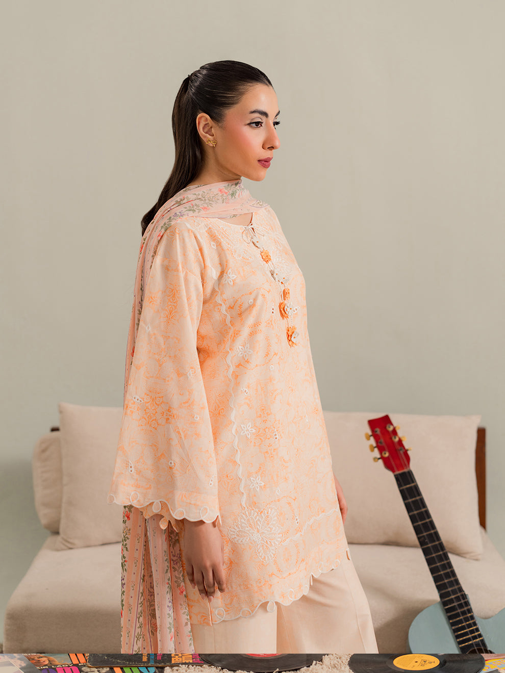 Nectar - 3Pc Printkari Suit