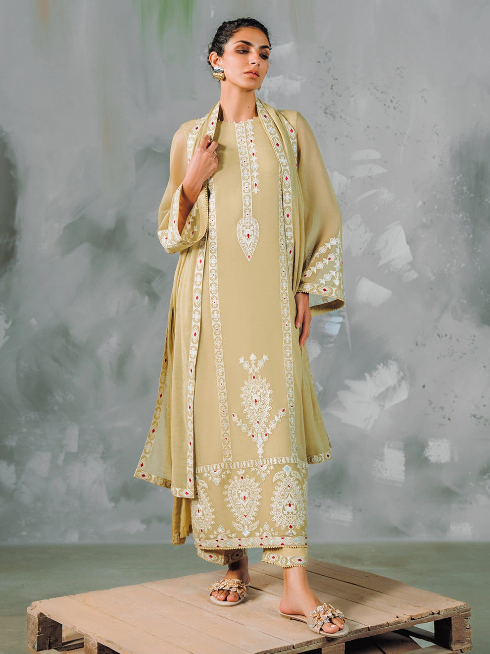 SILENT WHISPER - 4pcs Tusser Net Ensemble