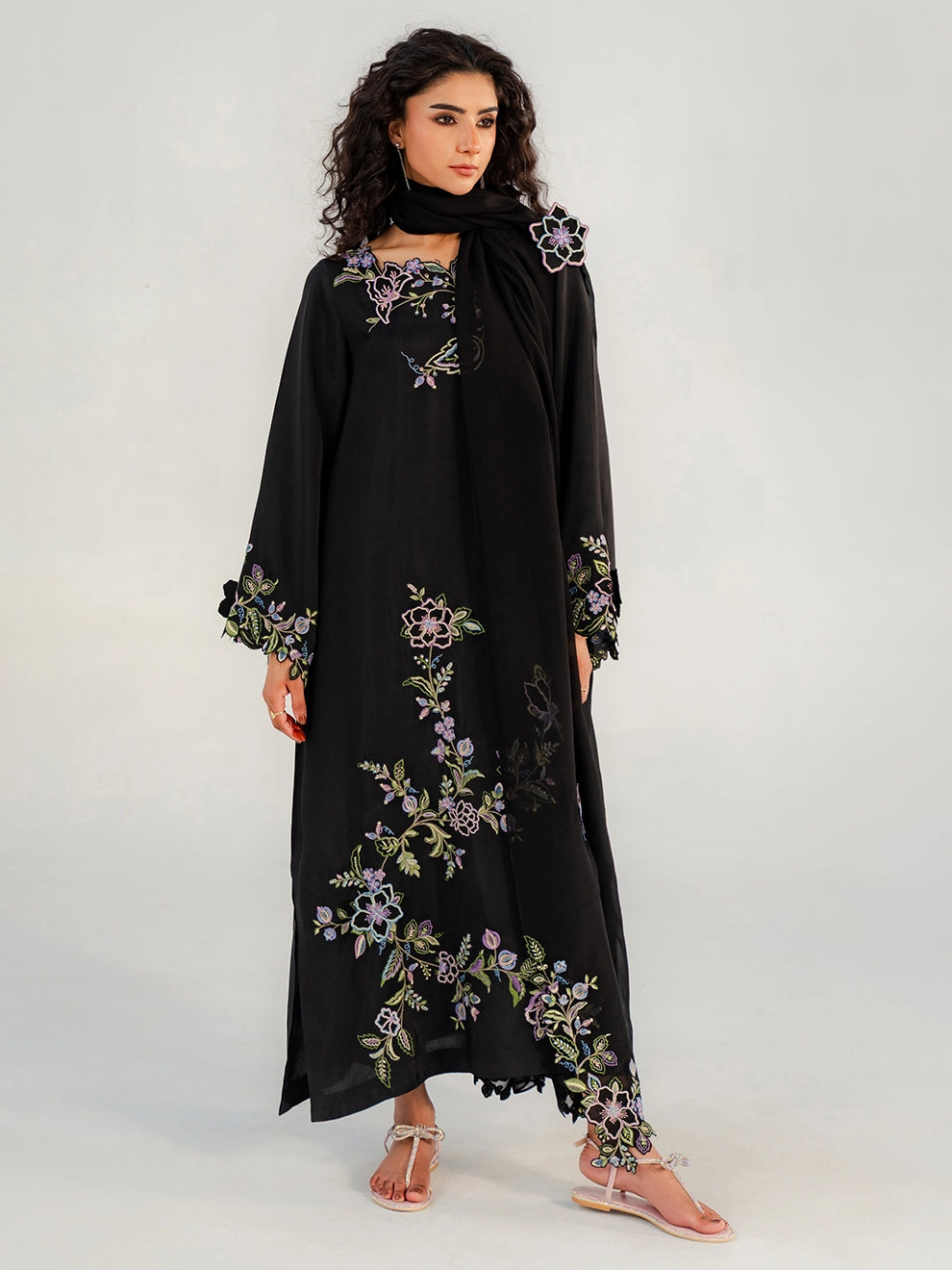 NOIR VINE - 3pcs Rawsilk Silk Ensemble