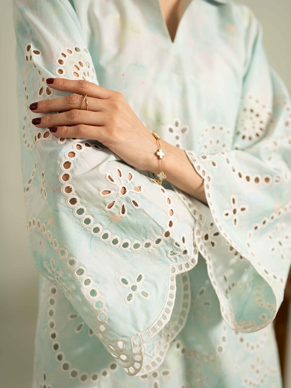 Eyelet - 2Pc Printkari Suit