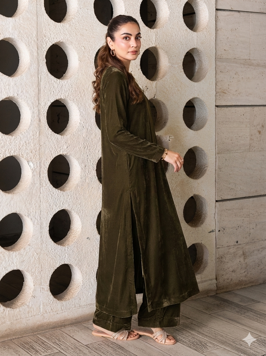 Omera – Velvet Solid Set