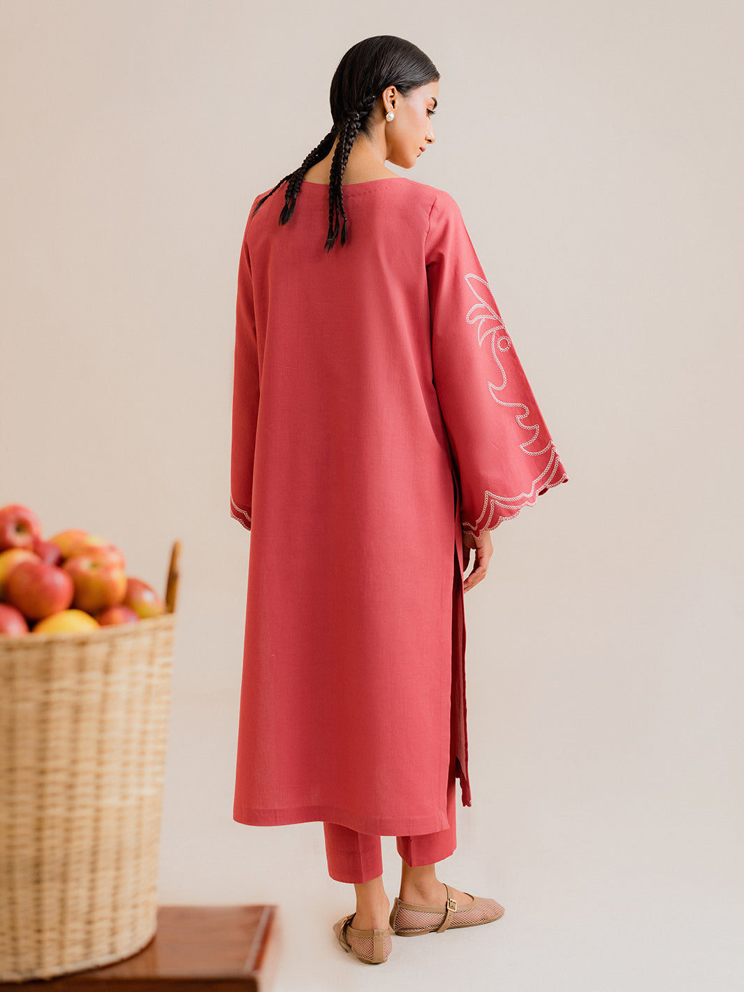 Corela – 2Pc Embroidered Co-ords Khaddar Set