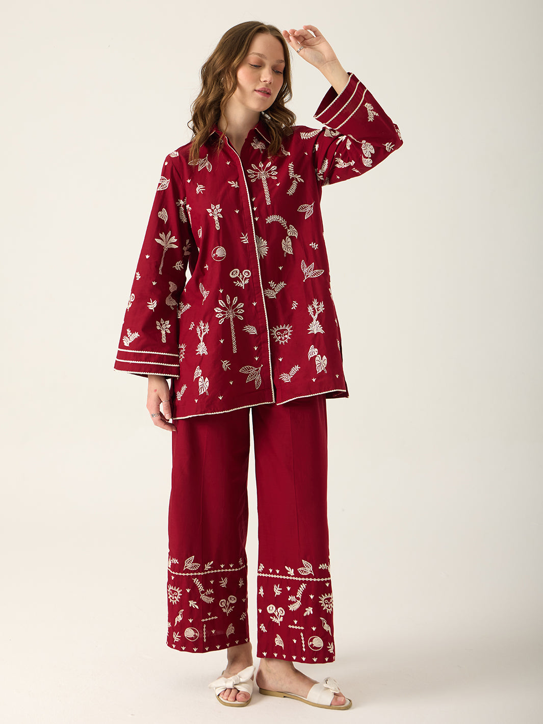 Elinea – 2Pc Embroidered Khaddar Co-ords Set