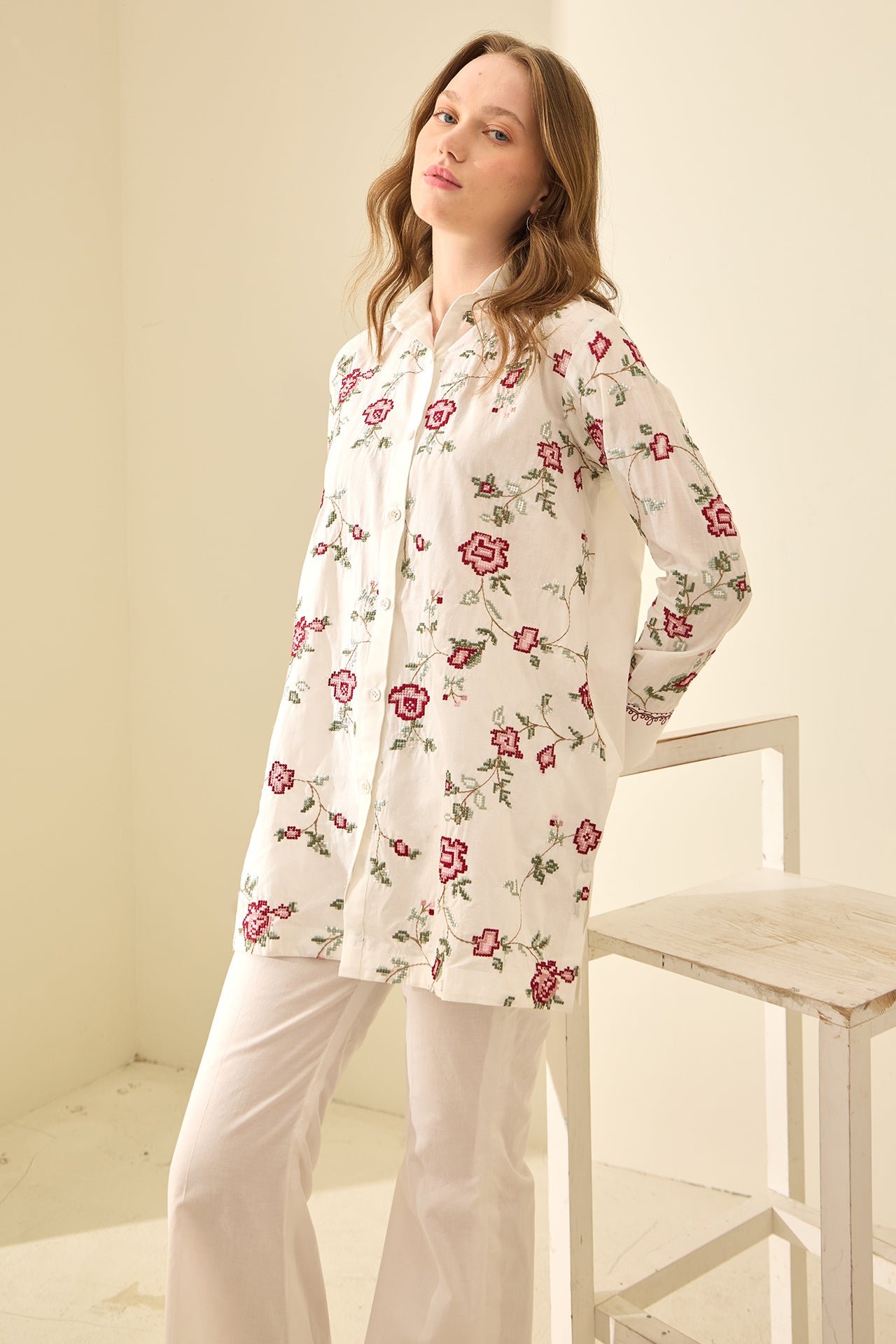 Veleral - Embroidered 2Pc Co-ords Set