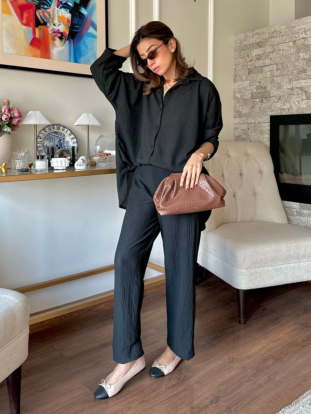 Zavira – 2Pc Knitted Waffle Co-Ord Set