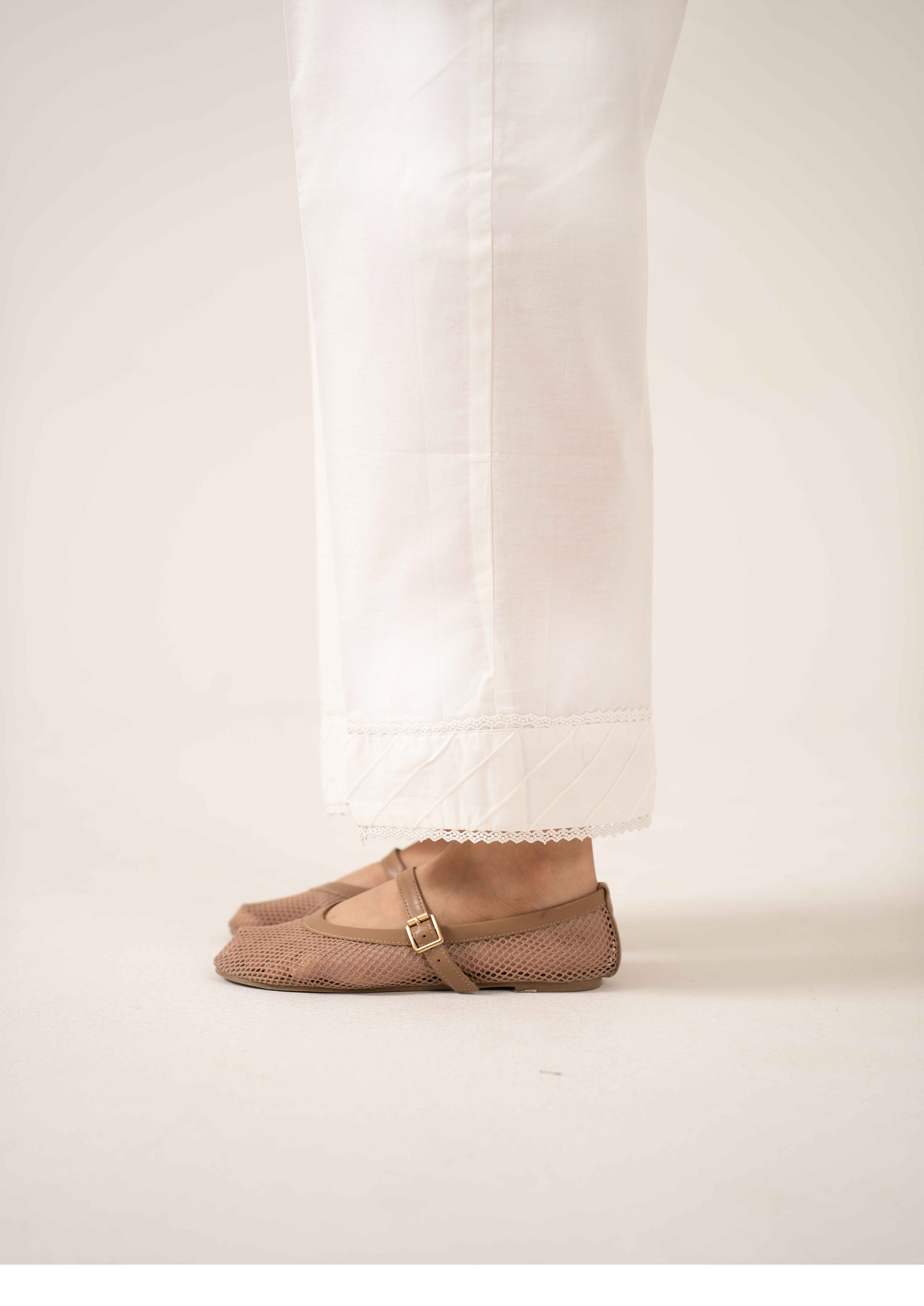 Cambric Cotton - Straight Pants