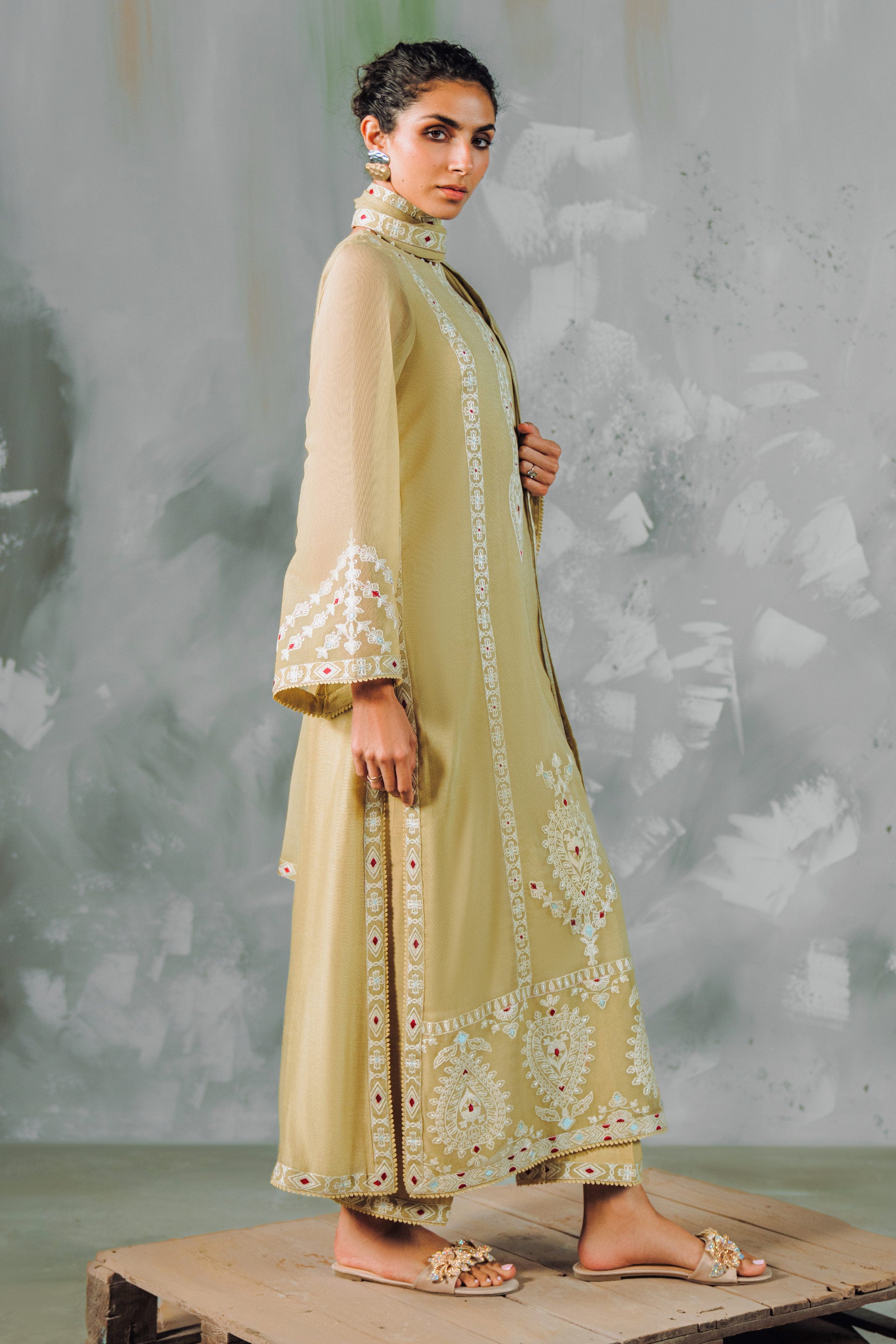 SILENT WHISPER - 4pcs Tusser Net Ensemble