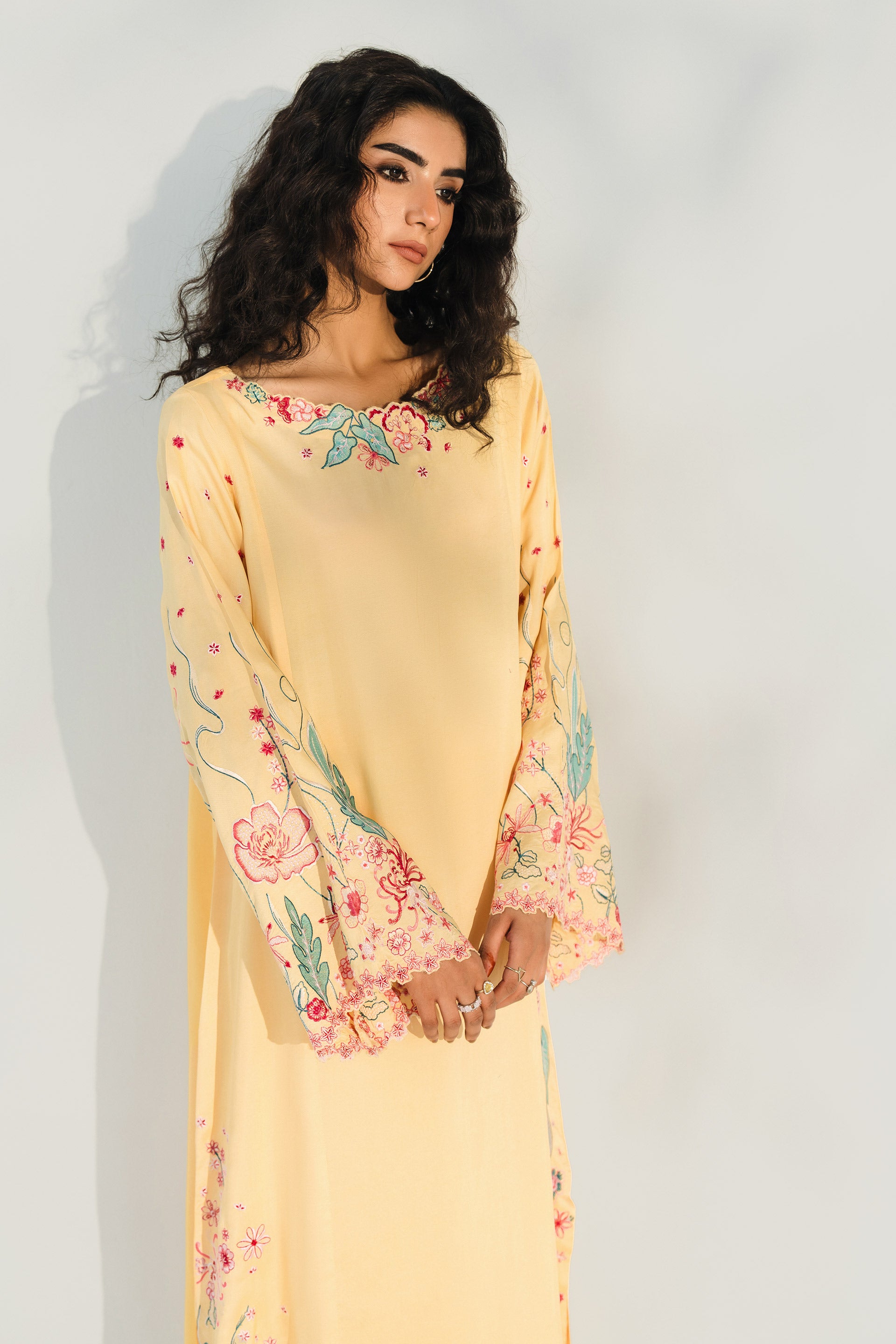 BLOSSOM - 2pcs Khaddi Silk Ensemble
