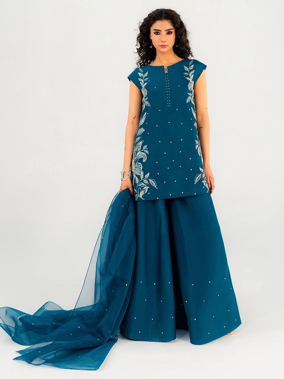 FLORET - 3pcs Tusser Silk Ensemble