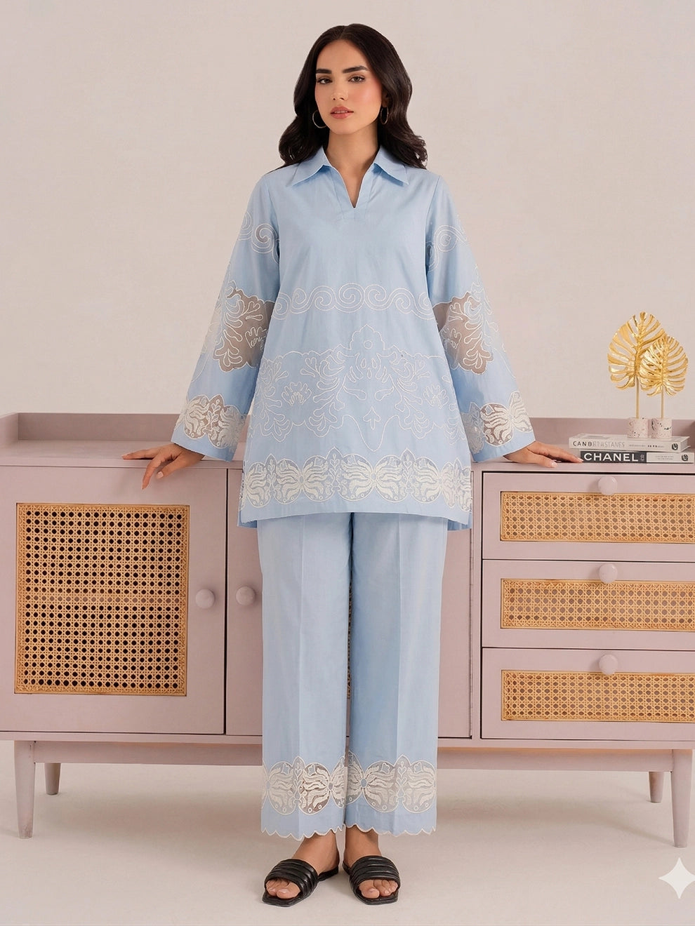 Façade | 2Pc Embroidered Cotton Set