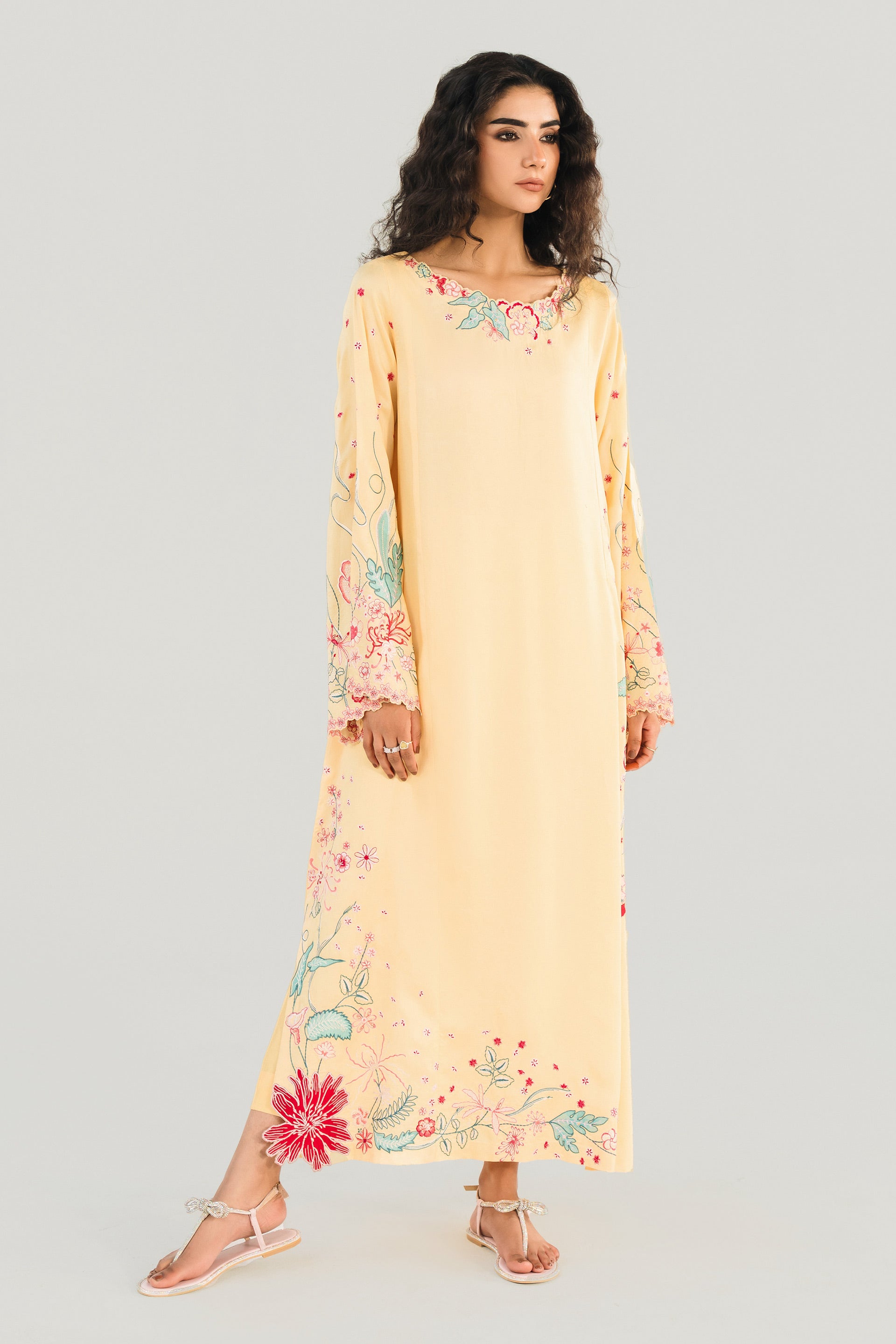 BLOSSOM - 2pcs Khaddi Silk Ensemble