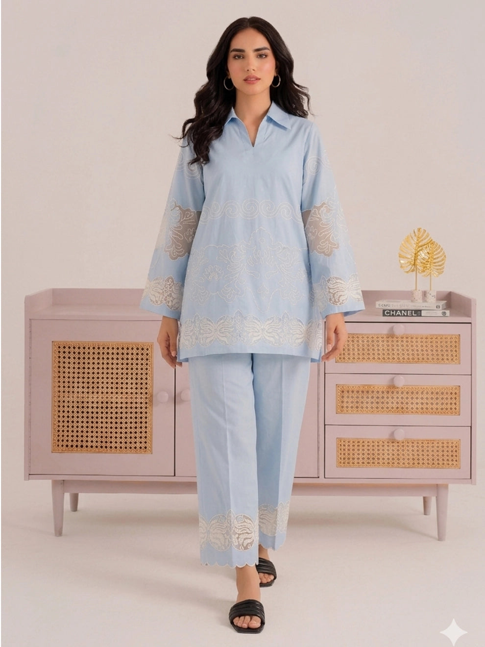Façade | 2Pc Embroidered Cotton Set