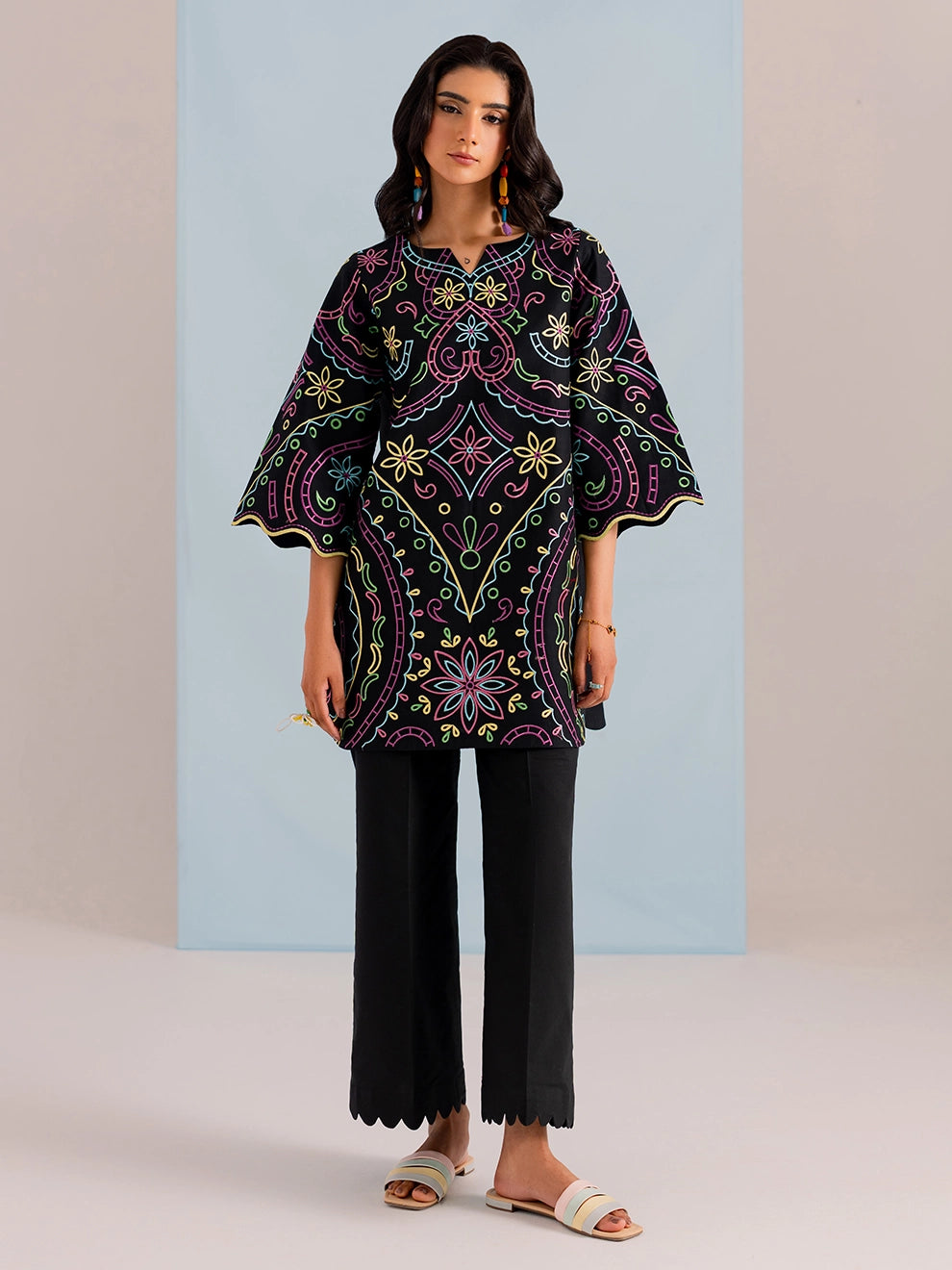 Noirvent | 2Pc Embroidered Cotton Set