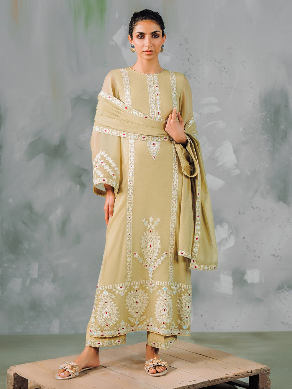 SILENT WHISPER - 4pcs Tusser Net Ensemble