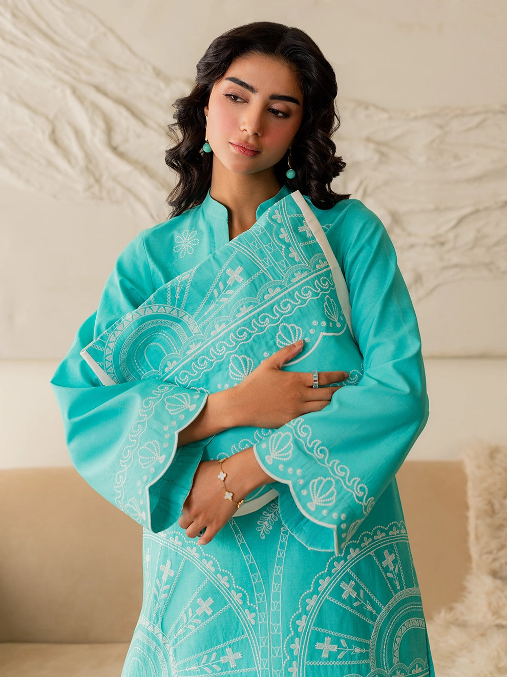 Sea Breeze - 3Pcs Embroidered Set