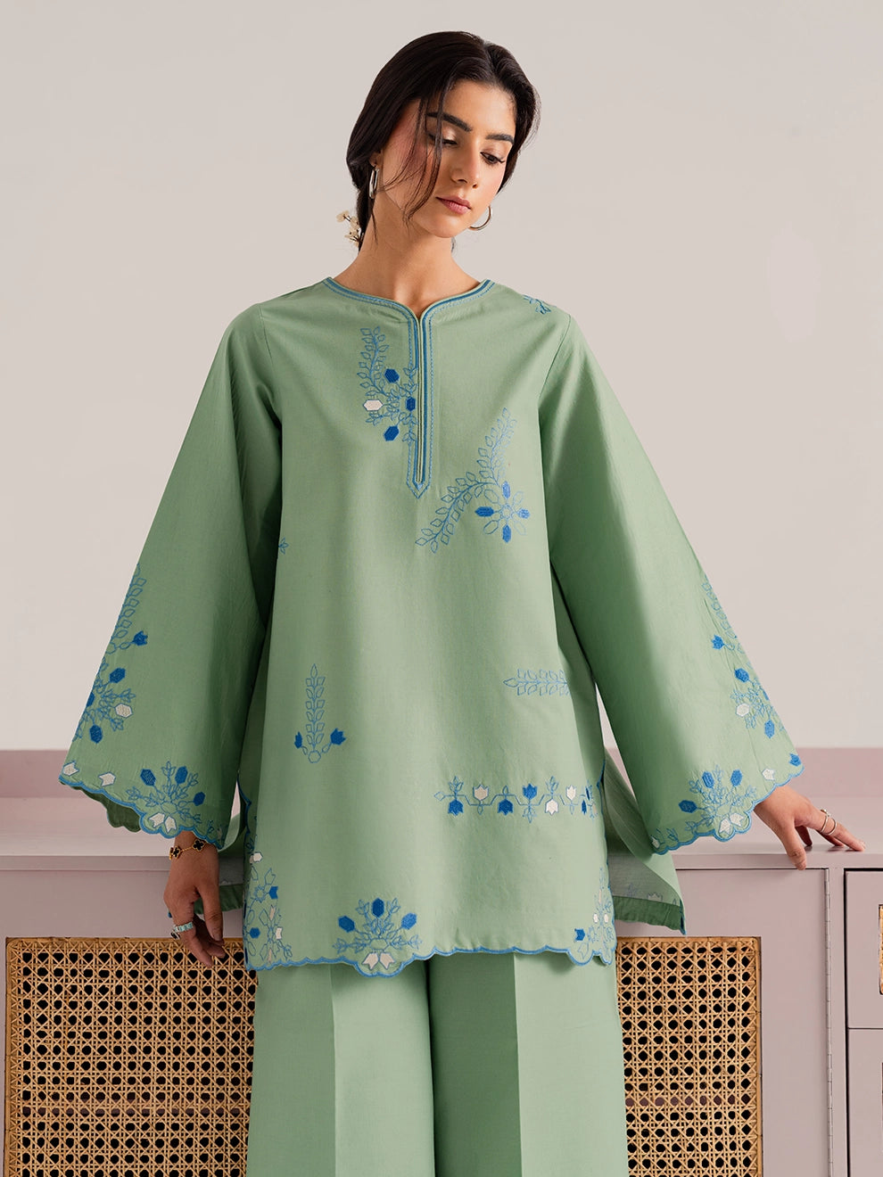 Kyrel | 2Pc Embroidered Cotton Set
