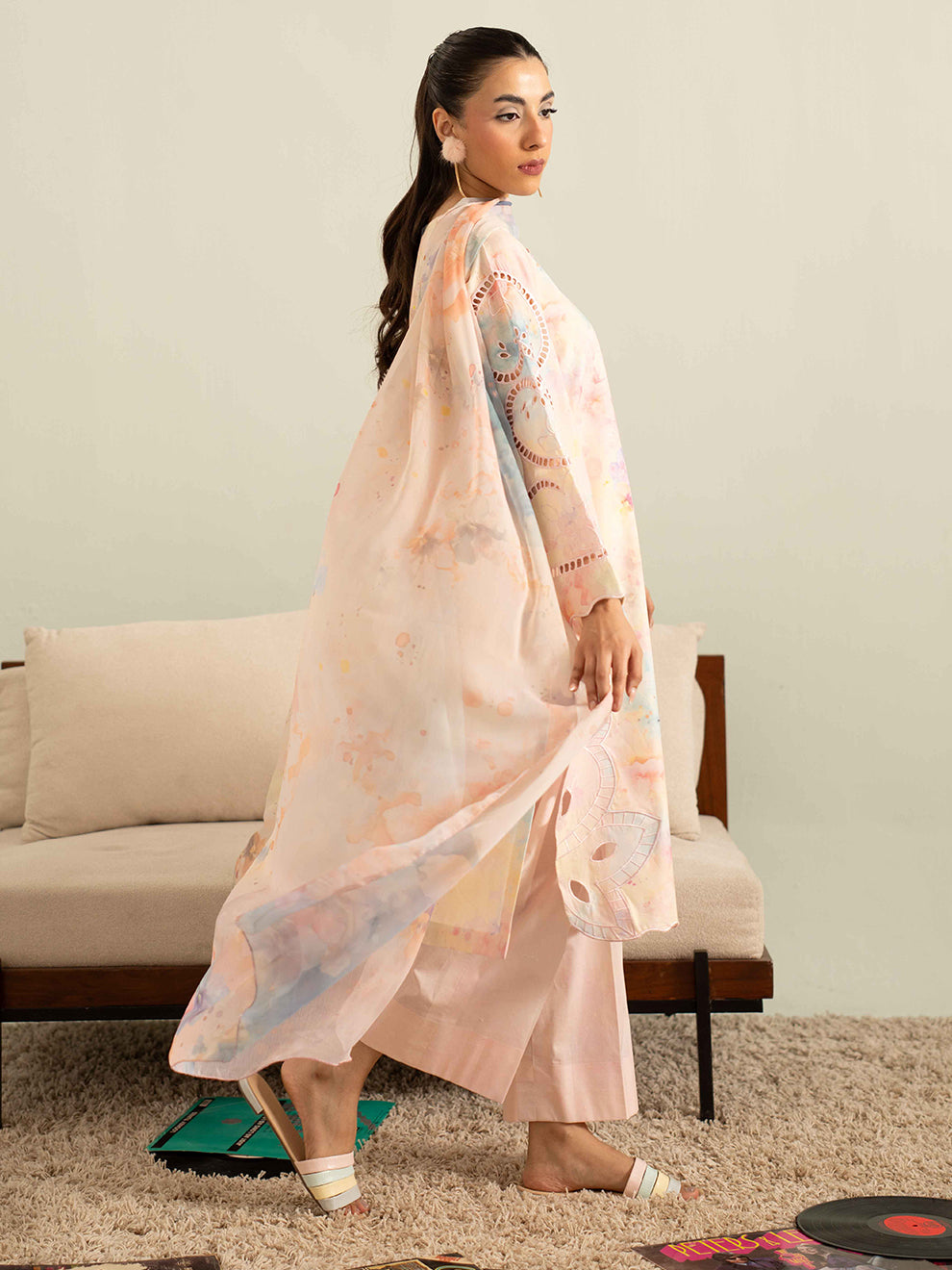 Peach - Dupatta