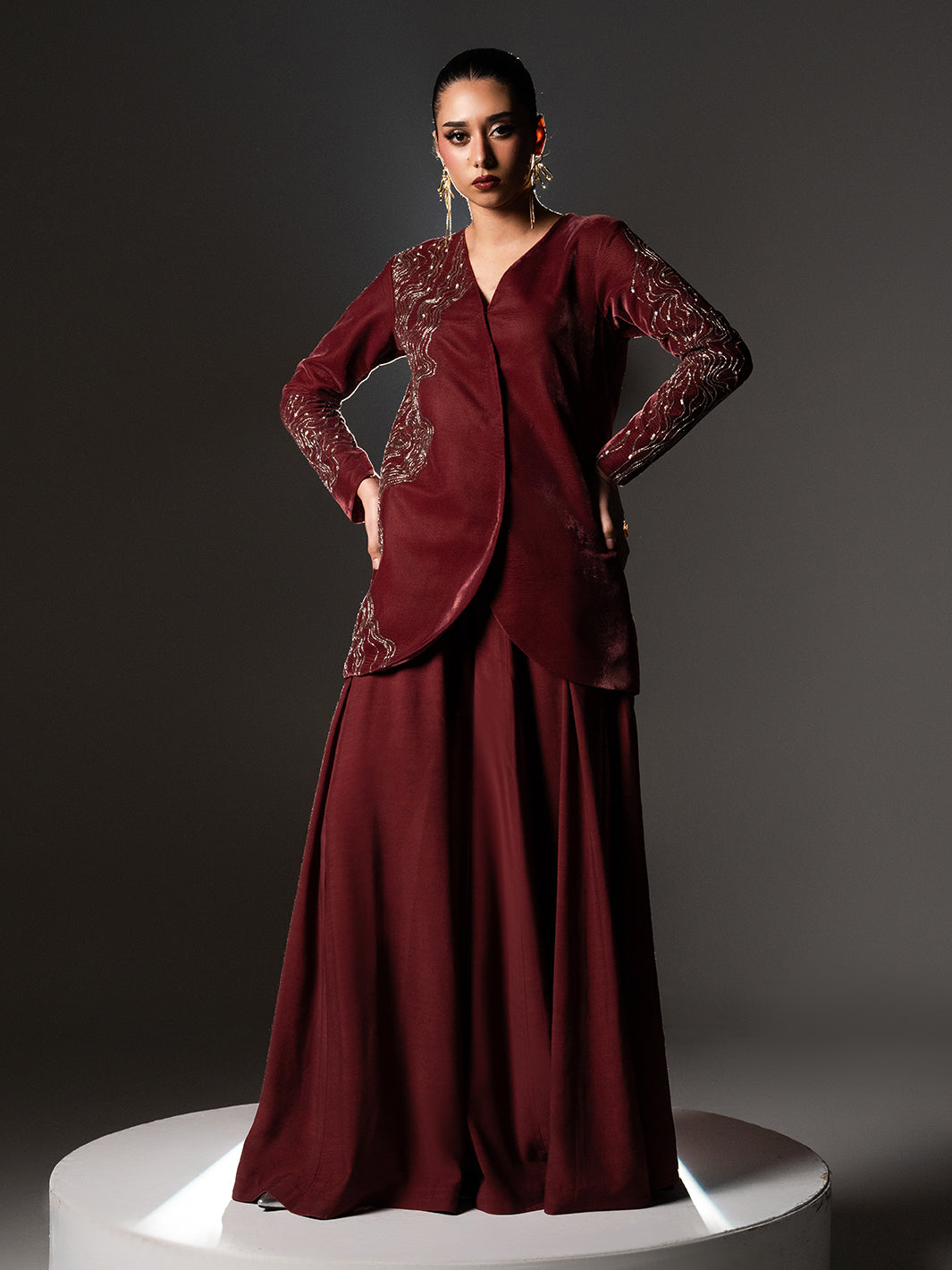Afsaan – Layered Velvet Ensemble