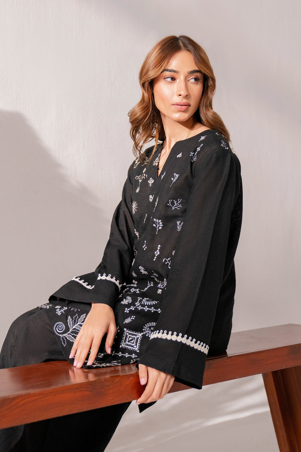 Cevap - 2Pc Embroidered Khaddar