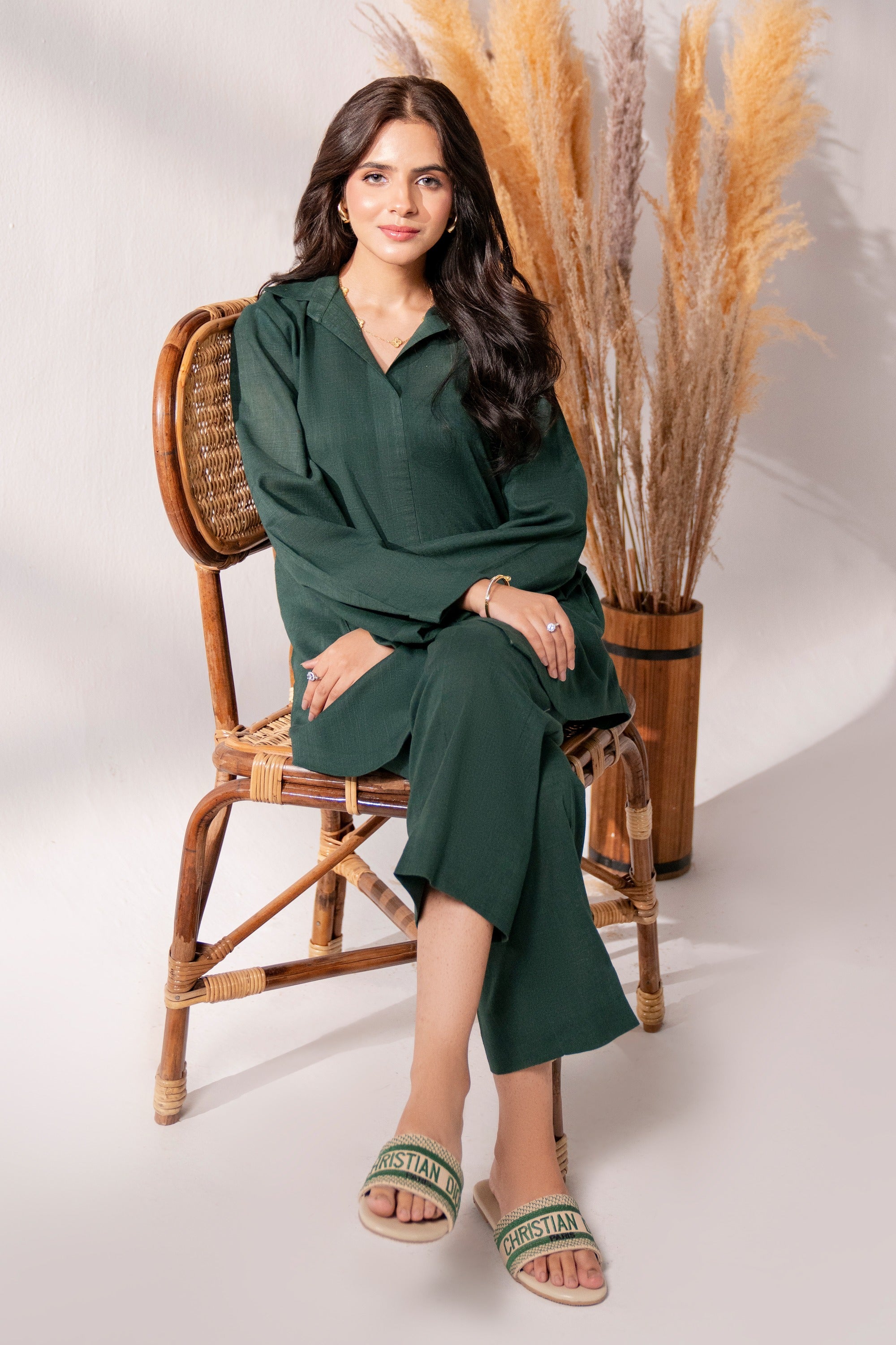 Alev - 2Pc Solid Khaddar