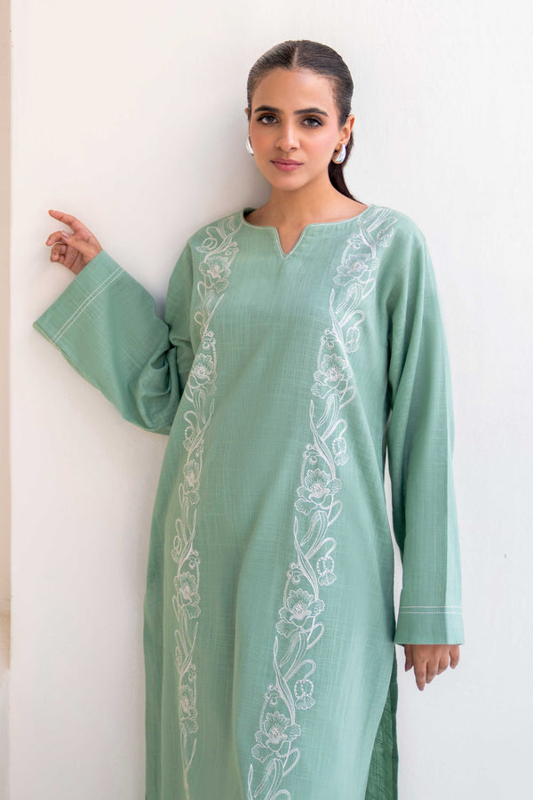 Ruhsal - 2Pc Embroidered Khaddar