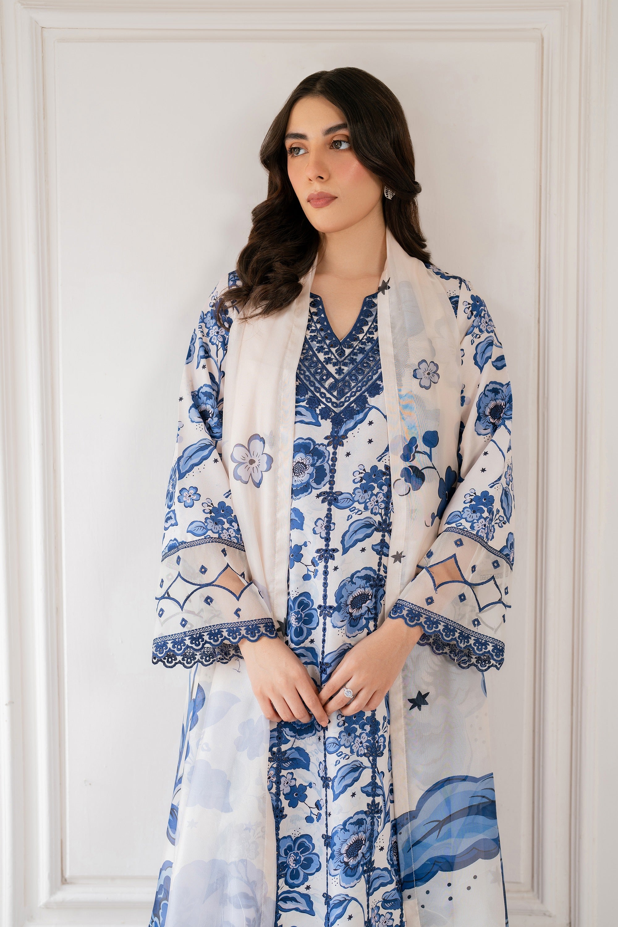 Skybloom - NP04- 3Pcs Printkari Suit