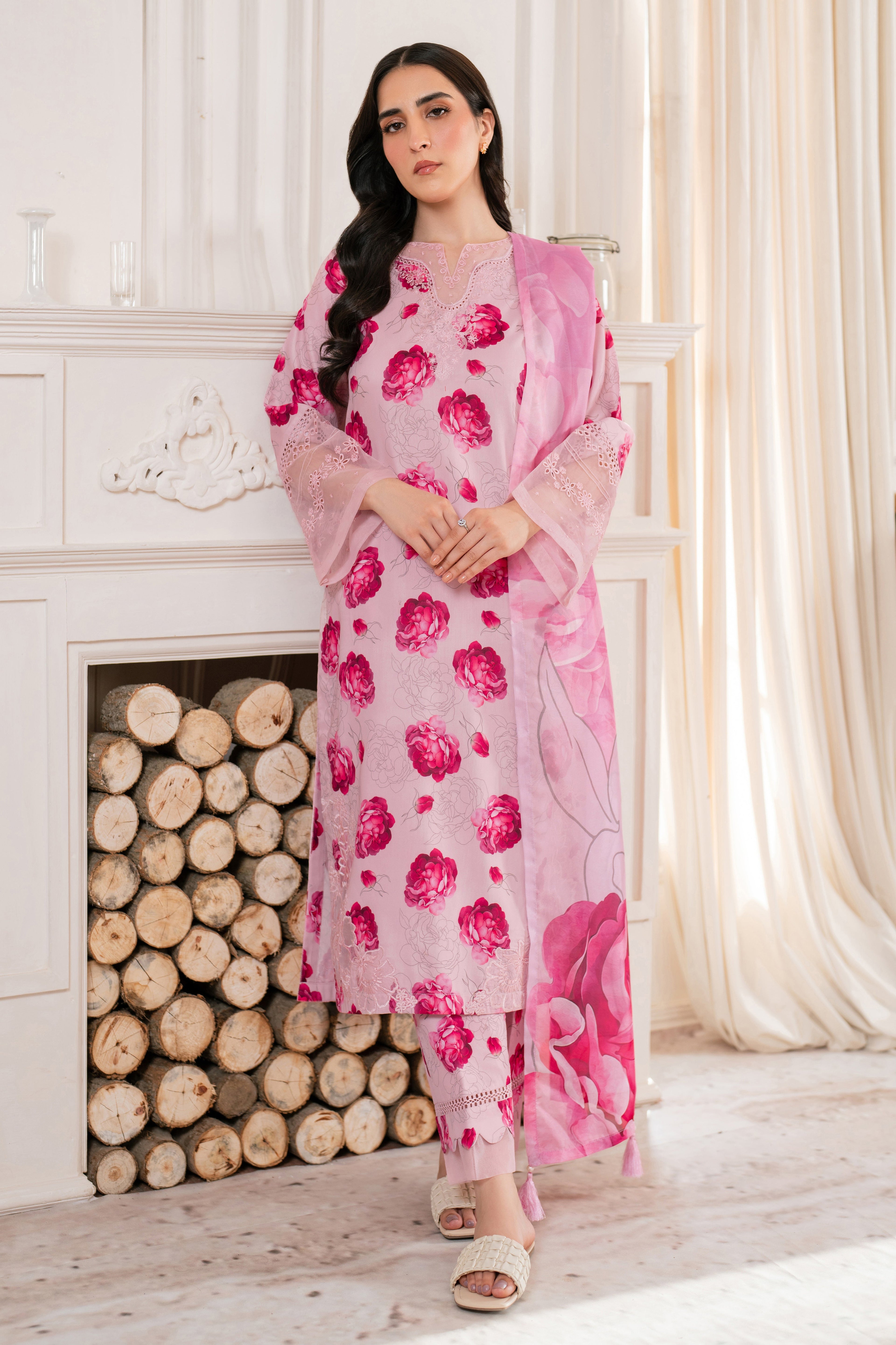 Blushful - NP09- 3Pcs Printkari Suit