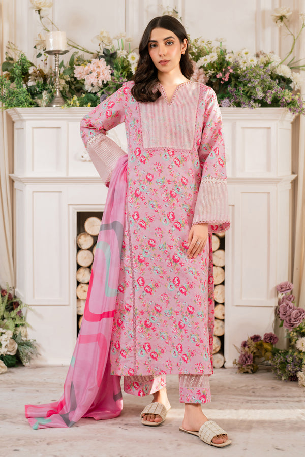 Primrose - NP010- 3Pcs Printkari Suit