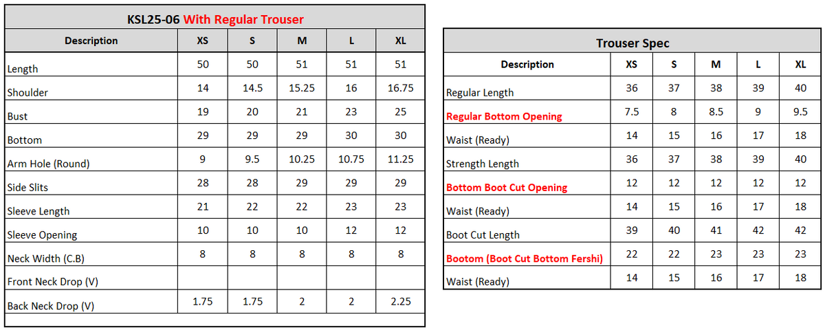 Size Guide