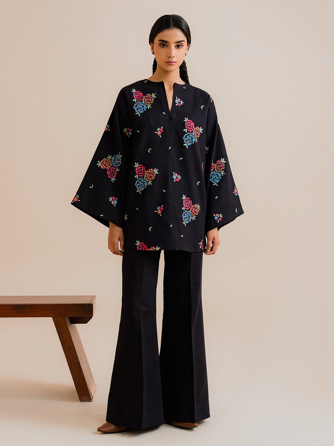 Reval – 2Pc Embroidered Co-ords Khaddar Set