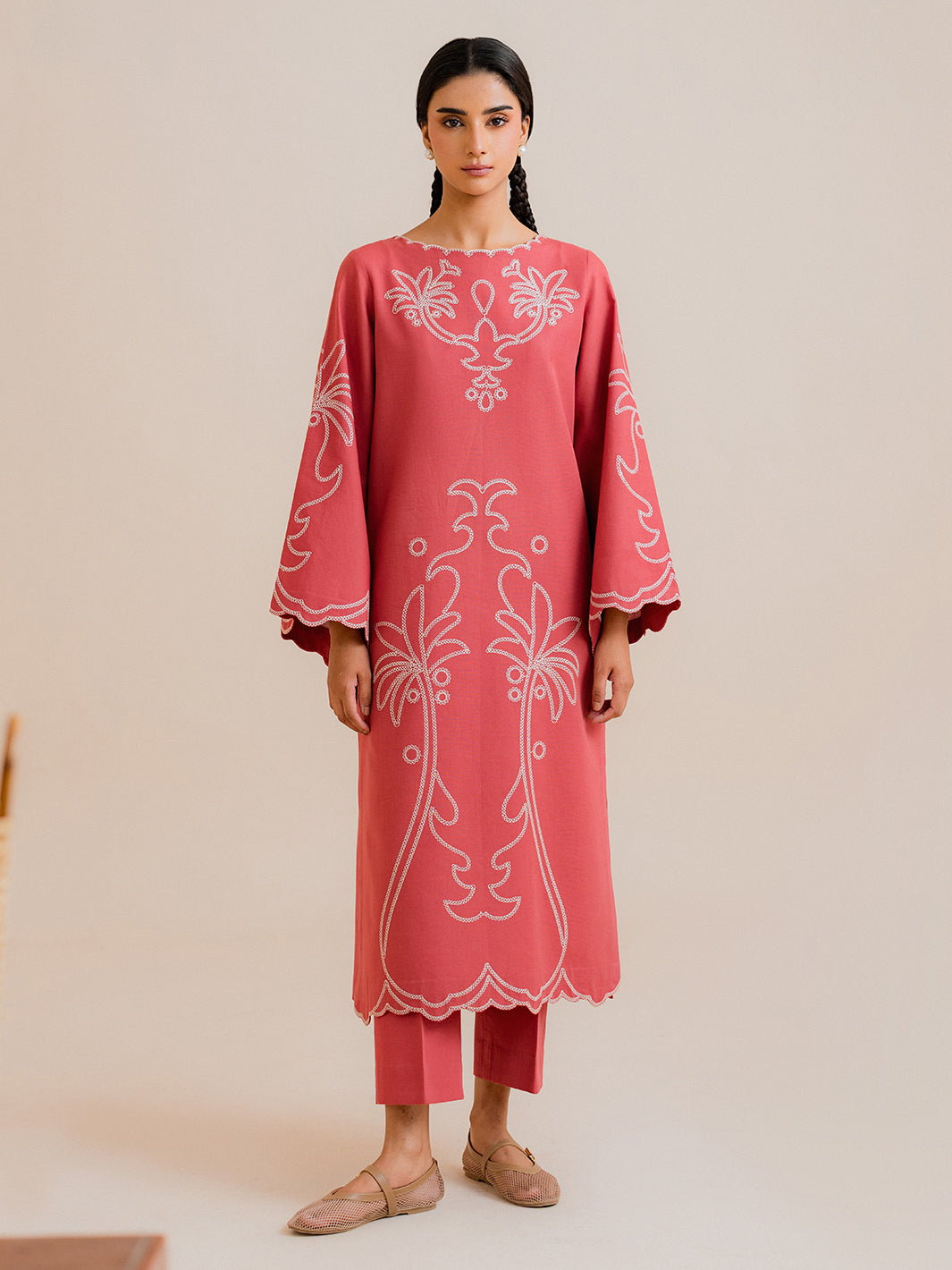 Corela – 2Pc Embroidered Co-ords Khaddar Set