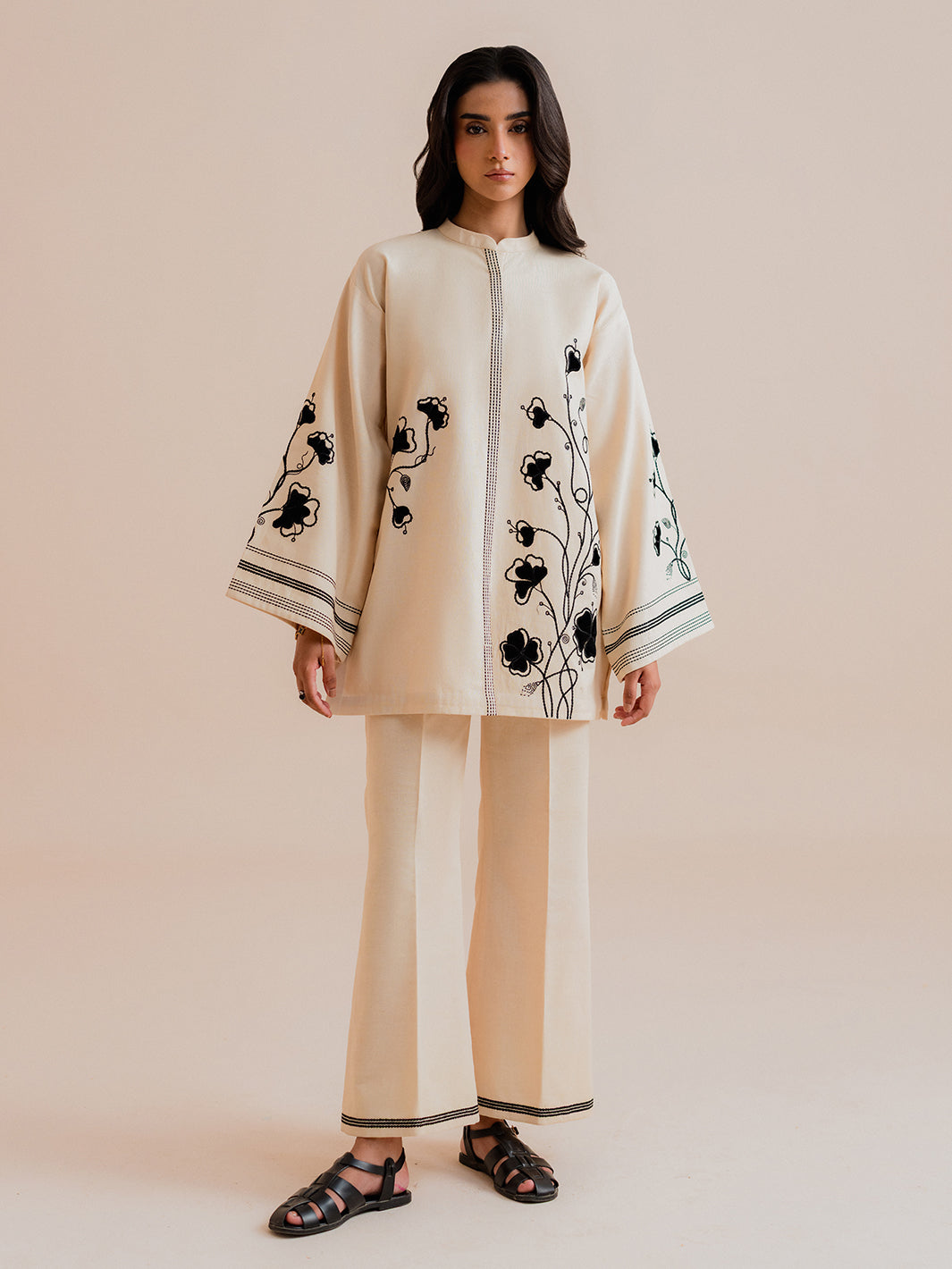 Eloi – 2Pc Embroidered Co-ords Khaddar Set