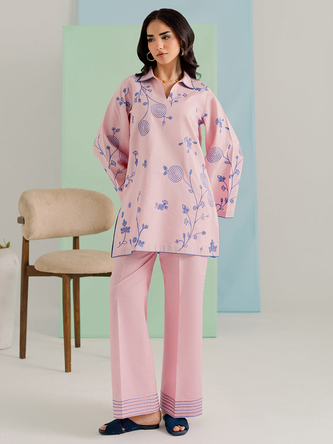 Avera – 2Pc Embroidered Co-ords Cotton Set