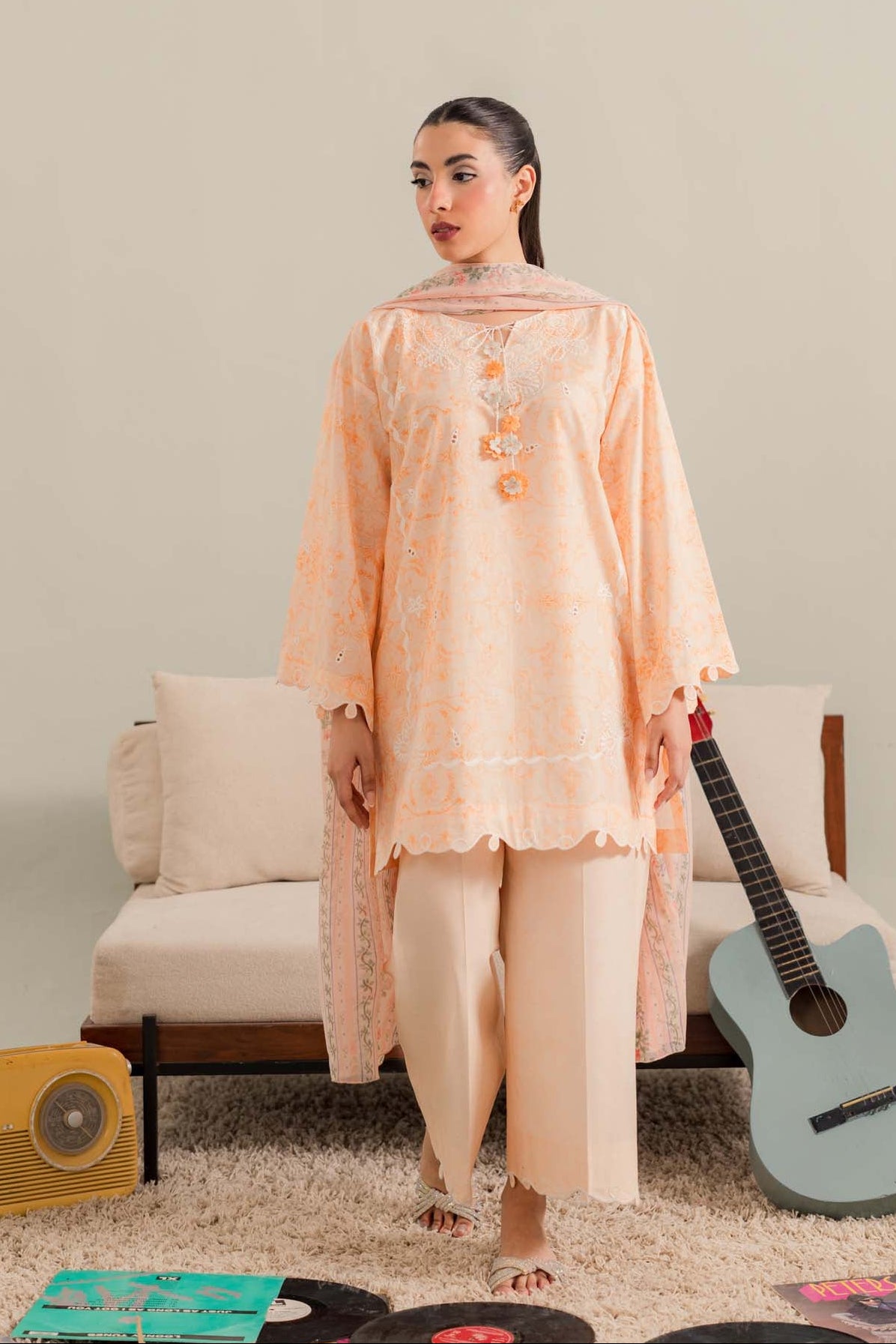 Nectar - 3Pc Printkari Suit