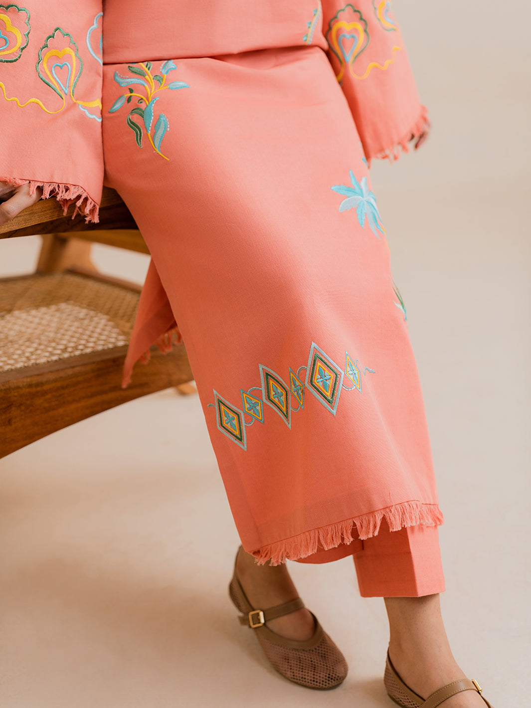 Rylin – 2Pc Embroidered Co-ords Khaddar Set