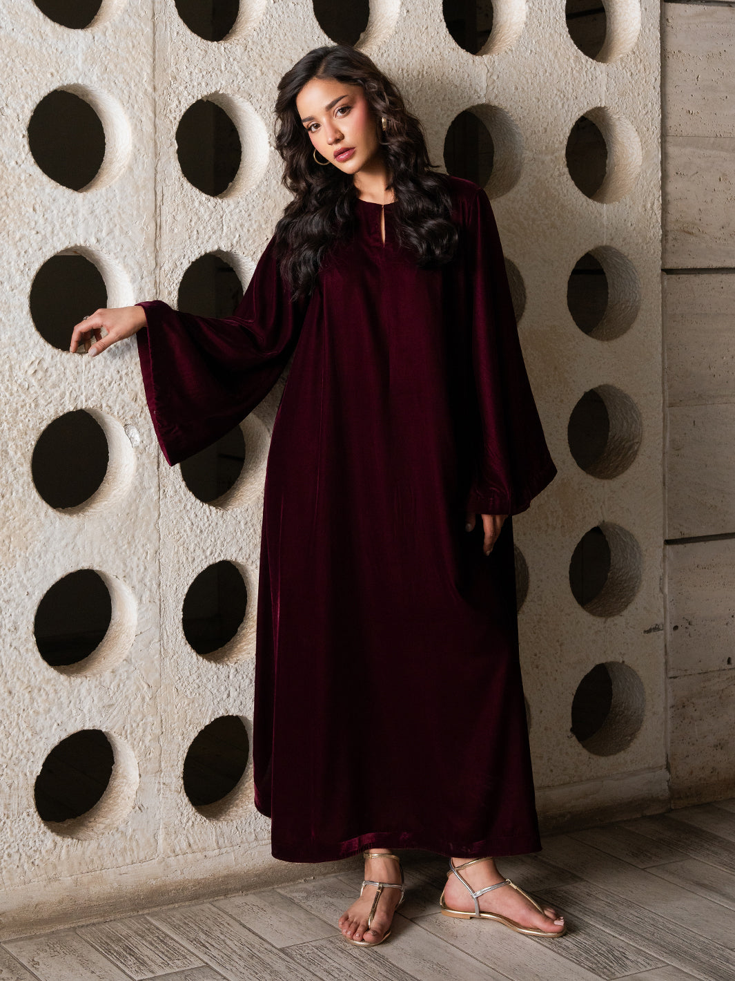 Lissa – Velvet Kaftan Shirt