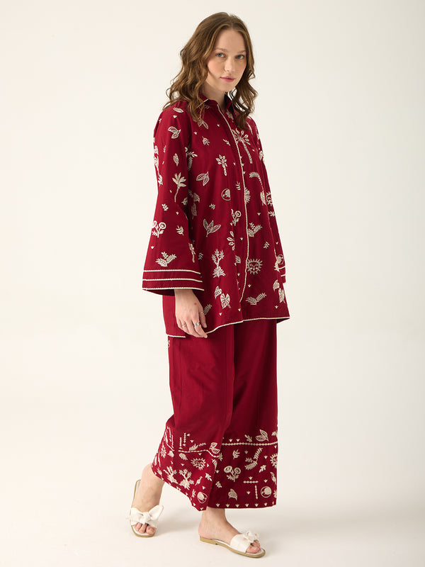 Elinea – Embroidered 2Pc Co-ords Set