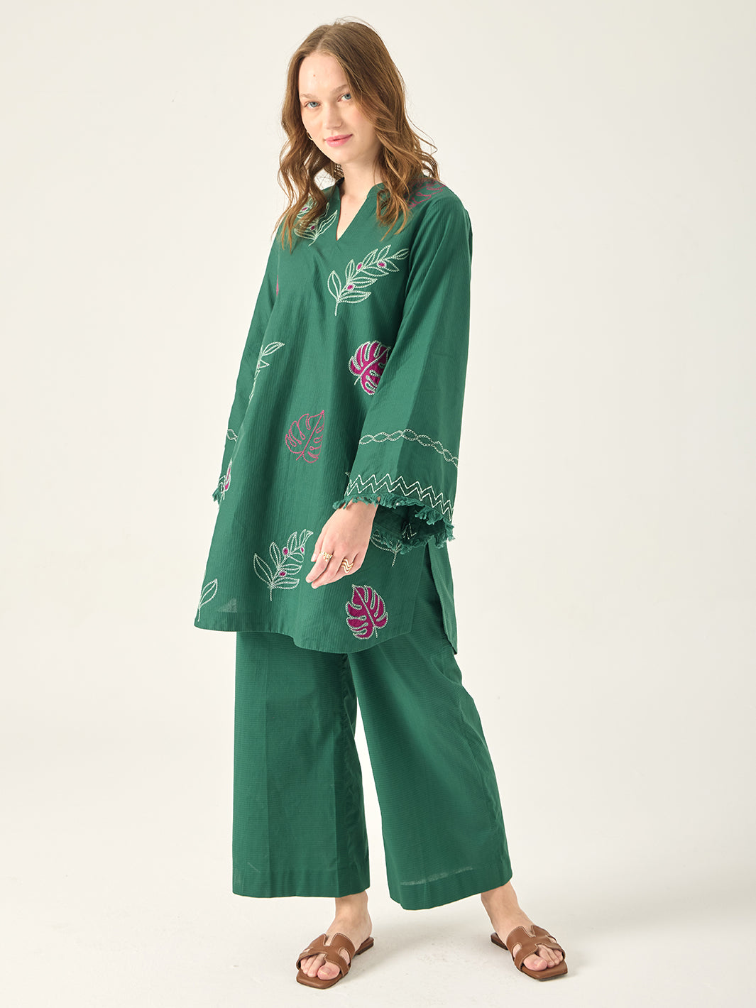Evara – Embroidered 2Pc Co-ords Set
