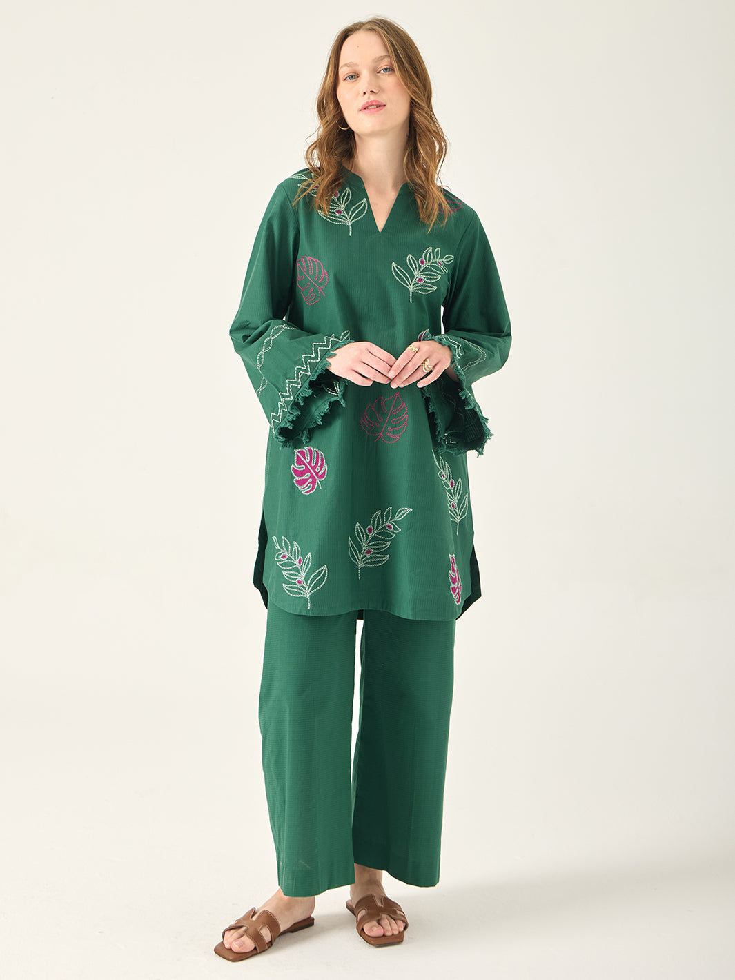 Evara – Embroidered 2Pc Co-ords Set