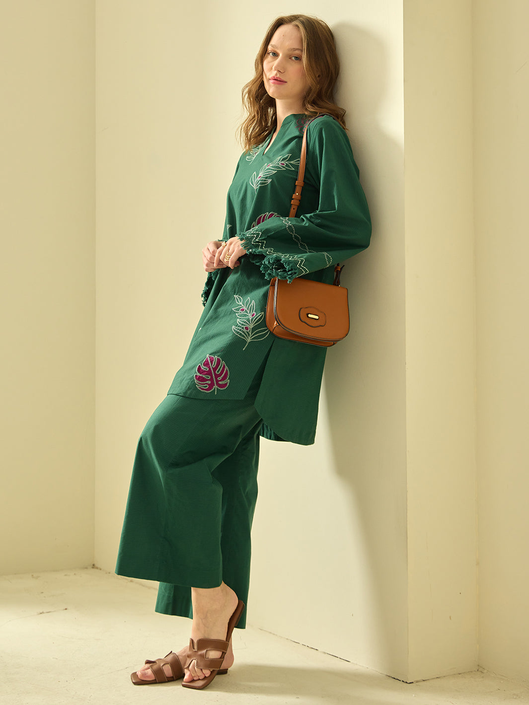 Evara – Embroidered 2Pc Co-ords Set