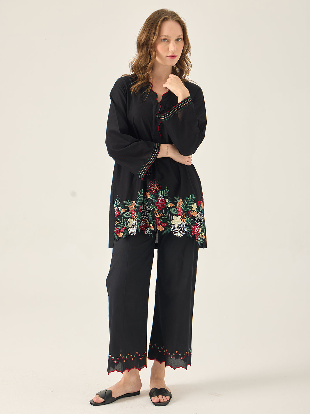 Calix – Embroidered 2Pc Co-ords Set