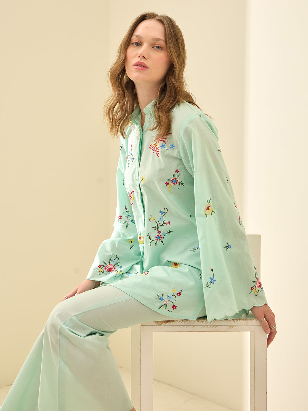 Silene – Embroidered 2Pc Co-ords Set