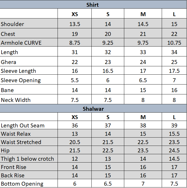 Size Guide
