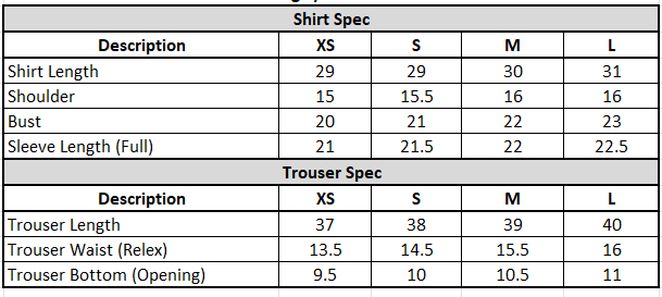 Size Guide