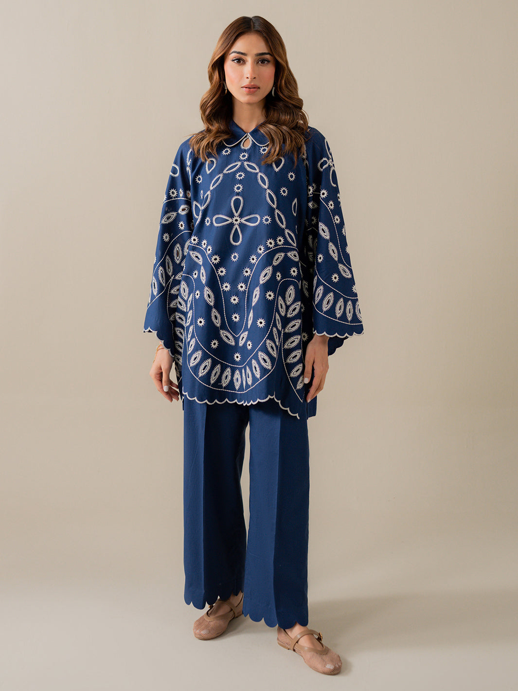 INDIGO - Khaddar Embroidered Co-ords Set