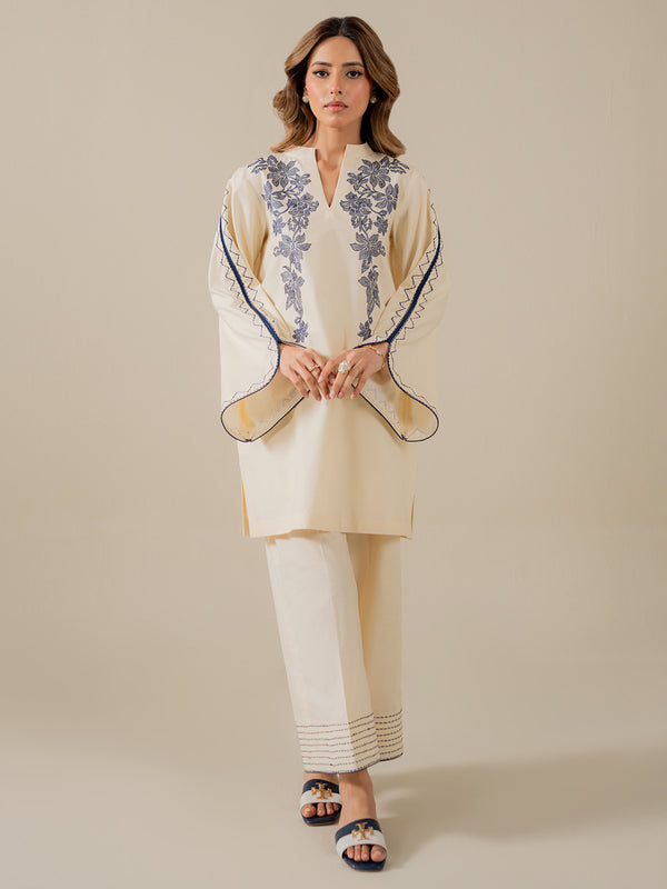 IVORY - SLD07-25- 2Pc Embroidered Set