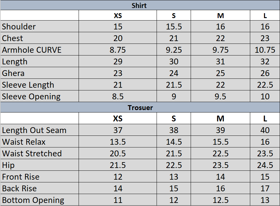 Size Guide
